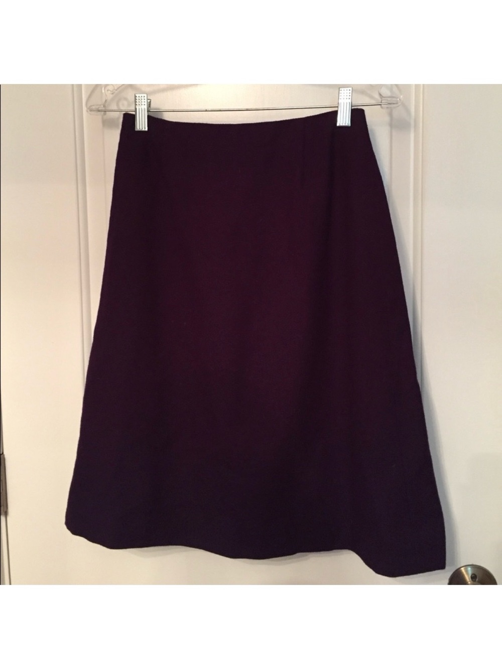 PRINGLE SKIRT A-LINE PURPLE WOOL VINTAGE SMALL Fit